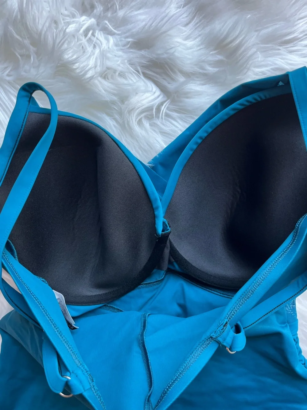🆕 Miraclesuit Mystique Swimsuit One Piece  Mesh Slimming Teal Blue Size 16
